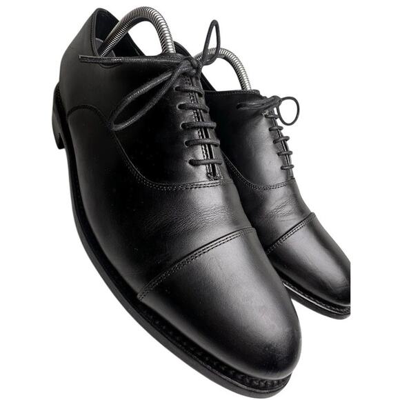 Thursday Boot Co The Executive Men Sz 10 Black Leather Cap Toe Oxford Dress Shoe - Picture 9 of 16